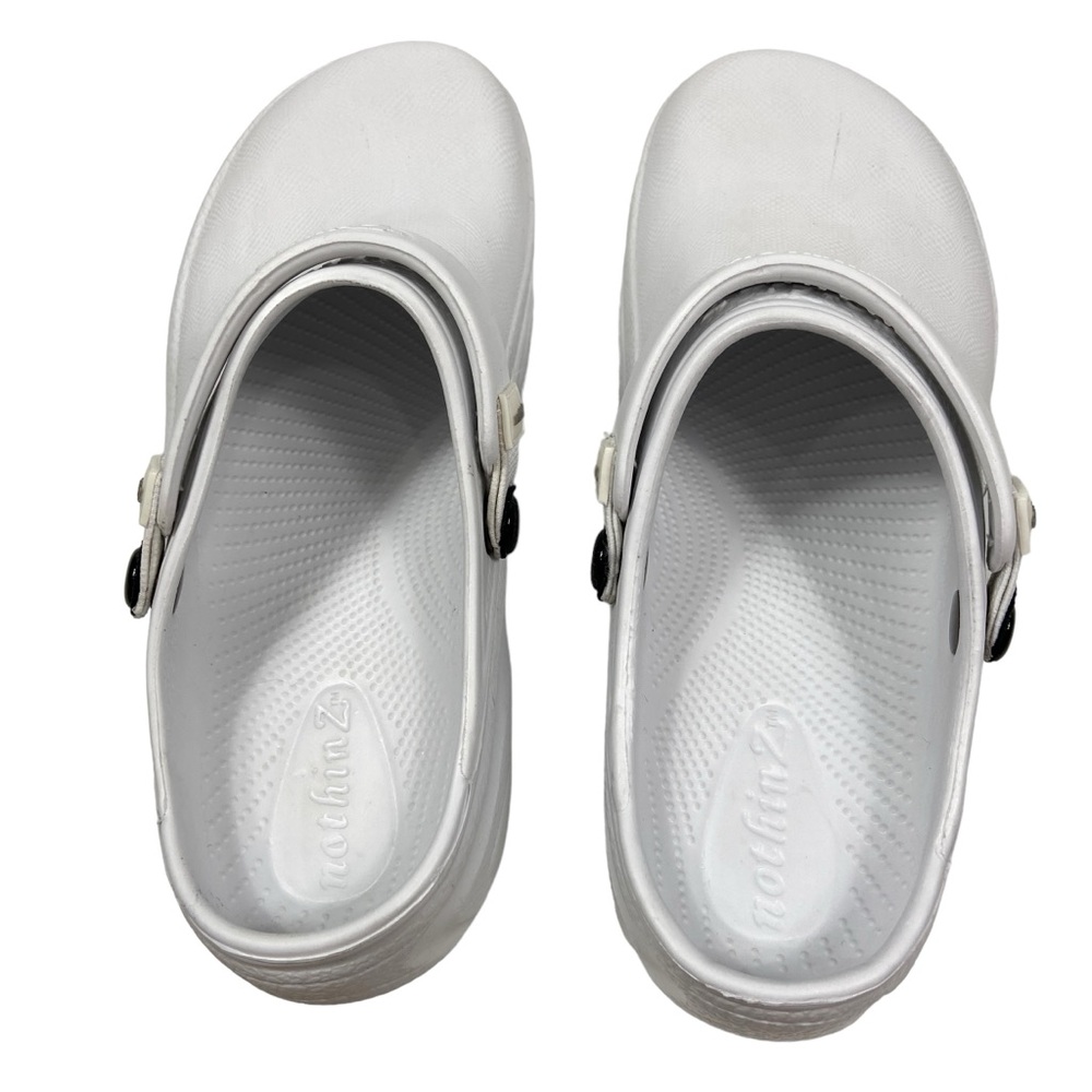 NothinZ White Lightweight Clogs Unisex - Picture 4 of 4